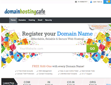 Tablet Screenshot of domainhostingcafe.com